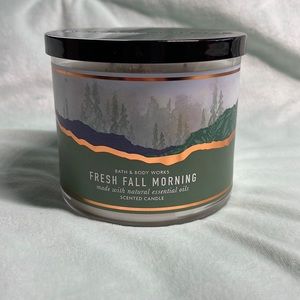 Fresh fall morning 3 wick bath and body works candles